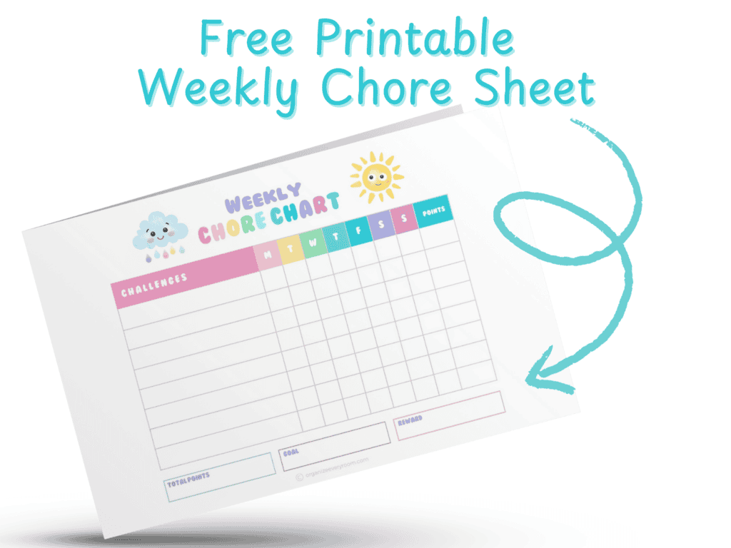 Free printable weekly chore sheet