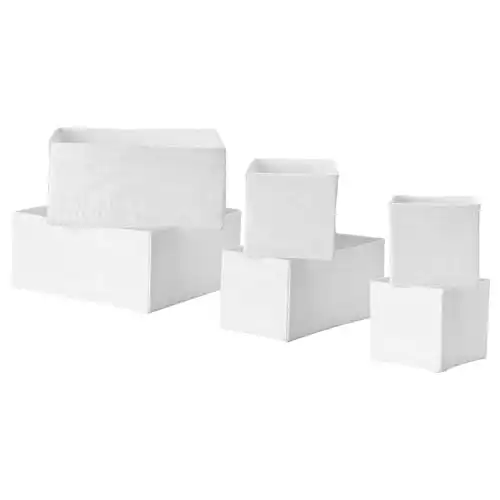 Ikea Skubb Storage Box,drawer Organizer,multiuse SET OF 18, White